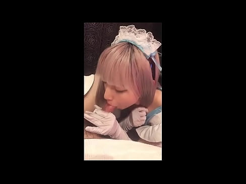 ❤️ Јапански идол [маиука], костим француске собарице, први део, пушење и дркање са лосионом Супер порно код нас ❌